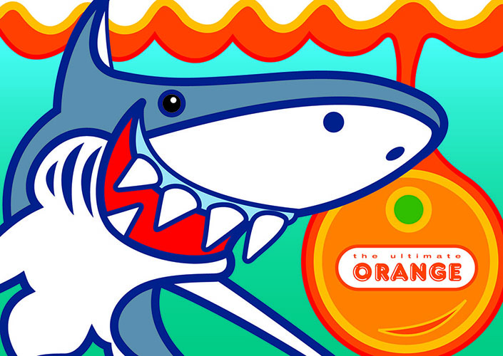 Ultimate Orange flyer three illustration, smell