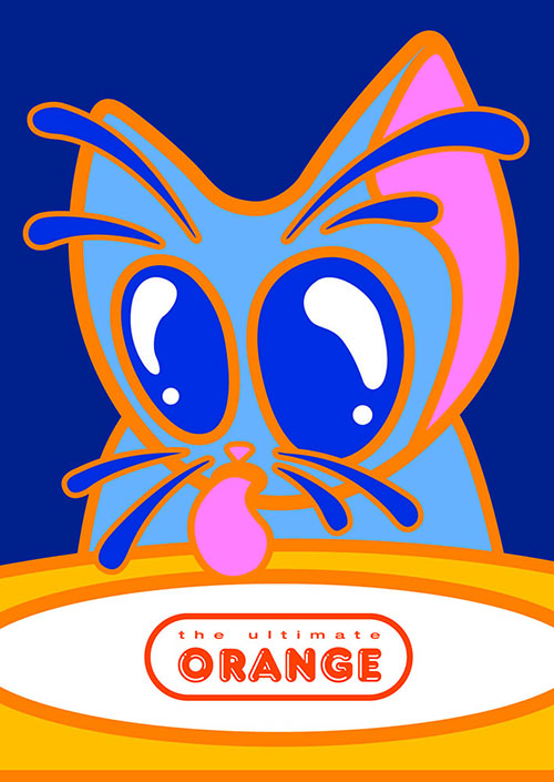 Ultimate Orange flyer two illustration, taste