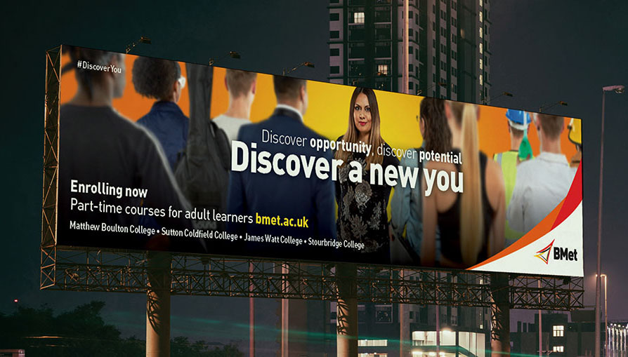 Discover you adult enrolment outdoor 96 sheet advert.